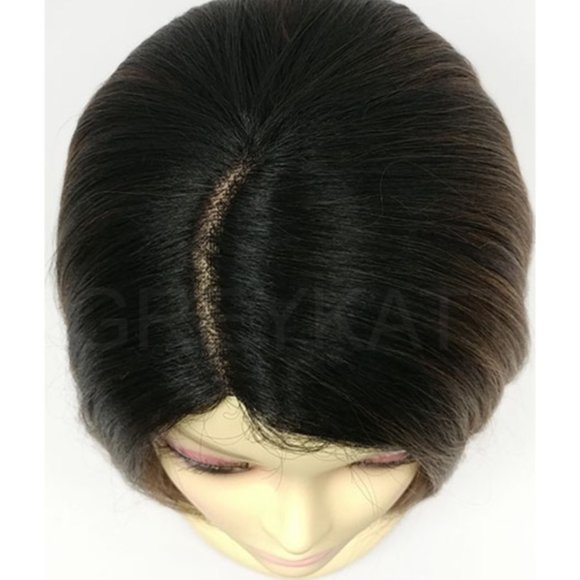 Brown lace part heat resistant bob wig - Picture 4 of 6